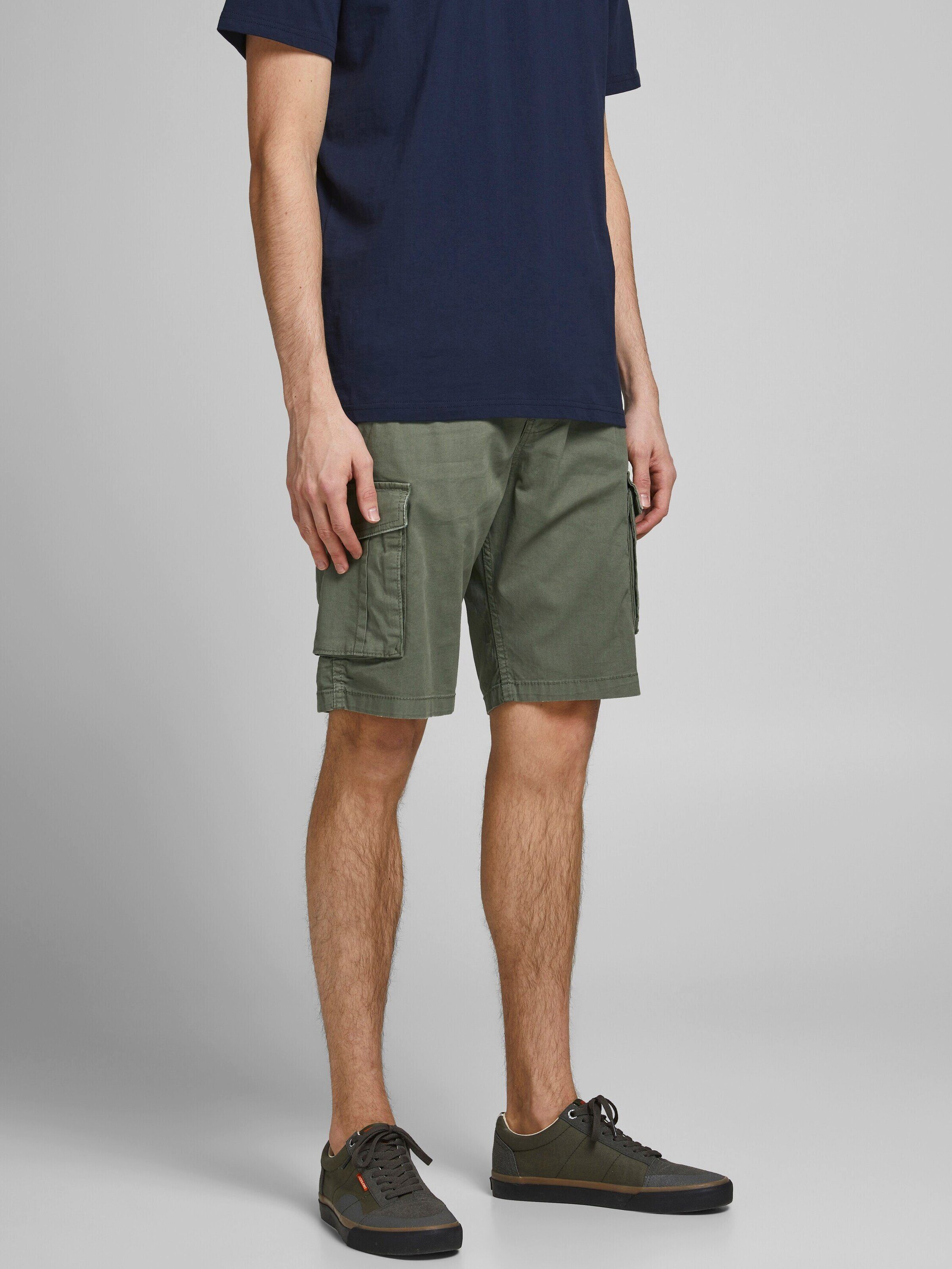 Jack Zack (1-tlg) (Dusty Grün Jones Olive) Cargoshorts &