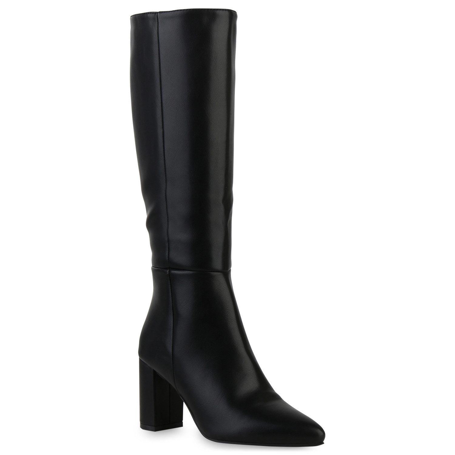 VAN HILL 840612 Stiefel Damen Leicht Gefütterte Klassische Stiefel Spitze Basic