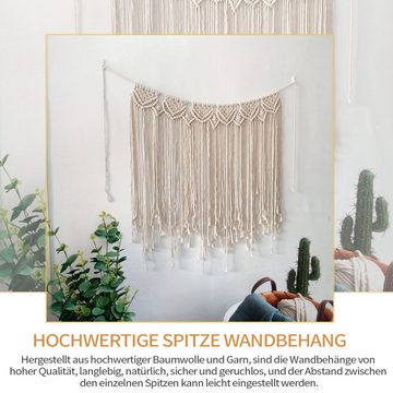 Wandteppich handgefertigte Decken Makramee Wandbehang, Fivejoy, Höhe: 100 mm, Böhmischer gewebter Wandteppich