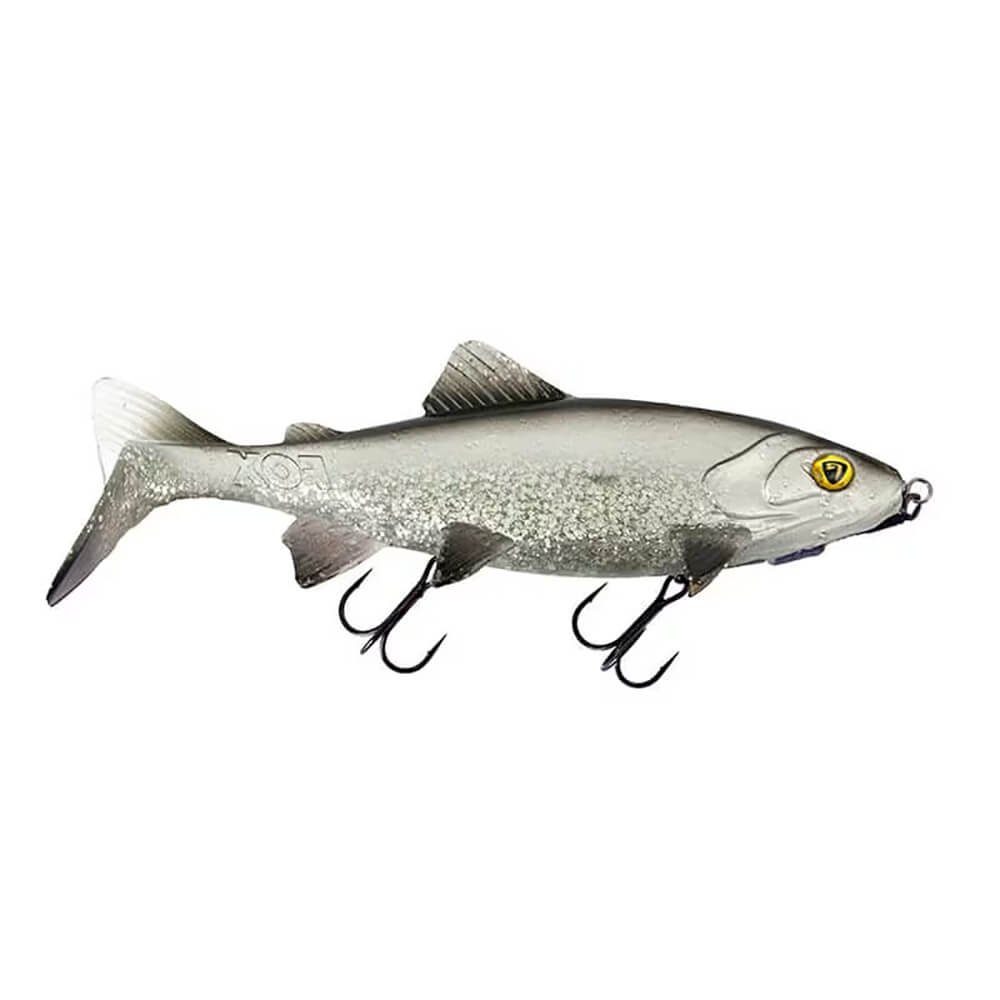 Fox Rage Kunstköder Fox Rage Shallow Trout Replicant Gummifisch Silver Bleak UV, (1-St)