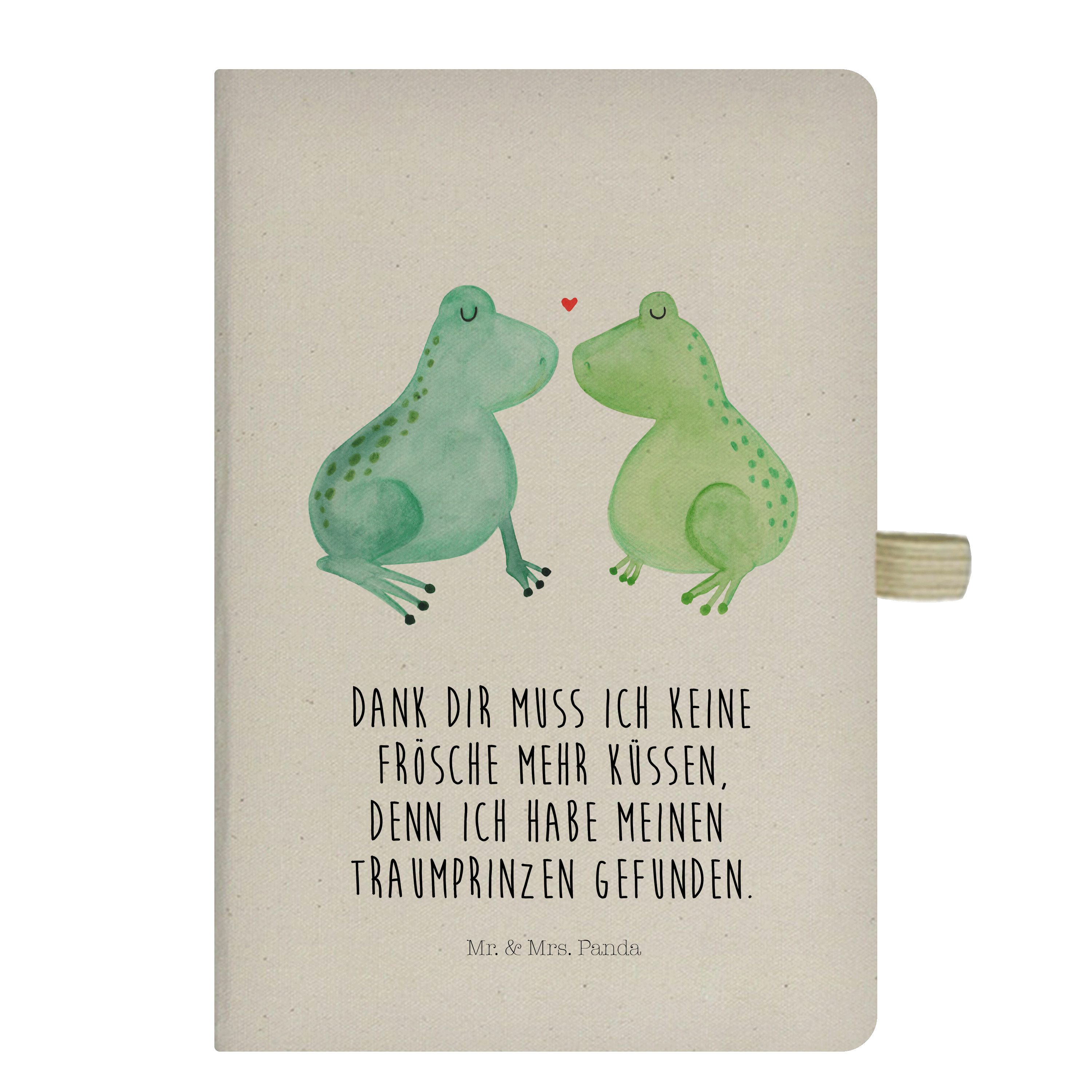 Mr. & Mrs. Panda Notizbuch Frosch Liebe - Transparent - Geschenk, Liebesbeweis, Ehefrau, Schreib Mr. & Mrs. Panda