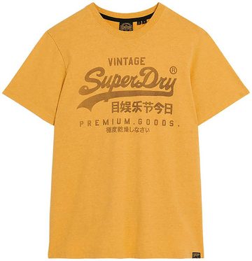 Superdry T-Shirt Basic Shirt CLASSIC VL HERITAGE T SHIRT mit Logodruck (Klassische Passform mit Rundhalsausschnitt) aus pflegeleichter Baumwolle für ein angenehmes Tragegefühl
