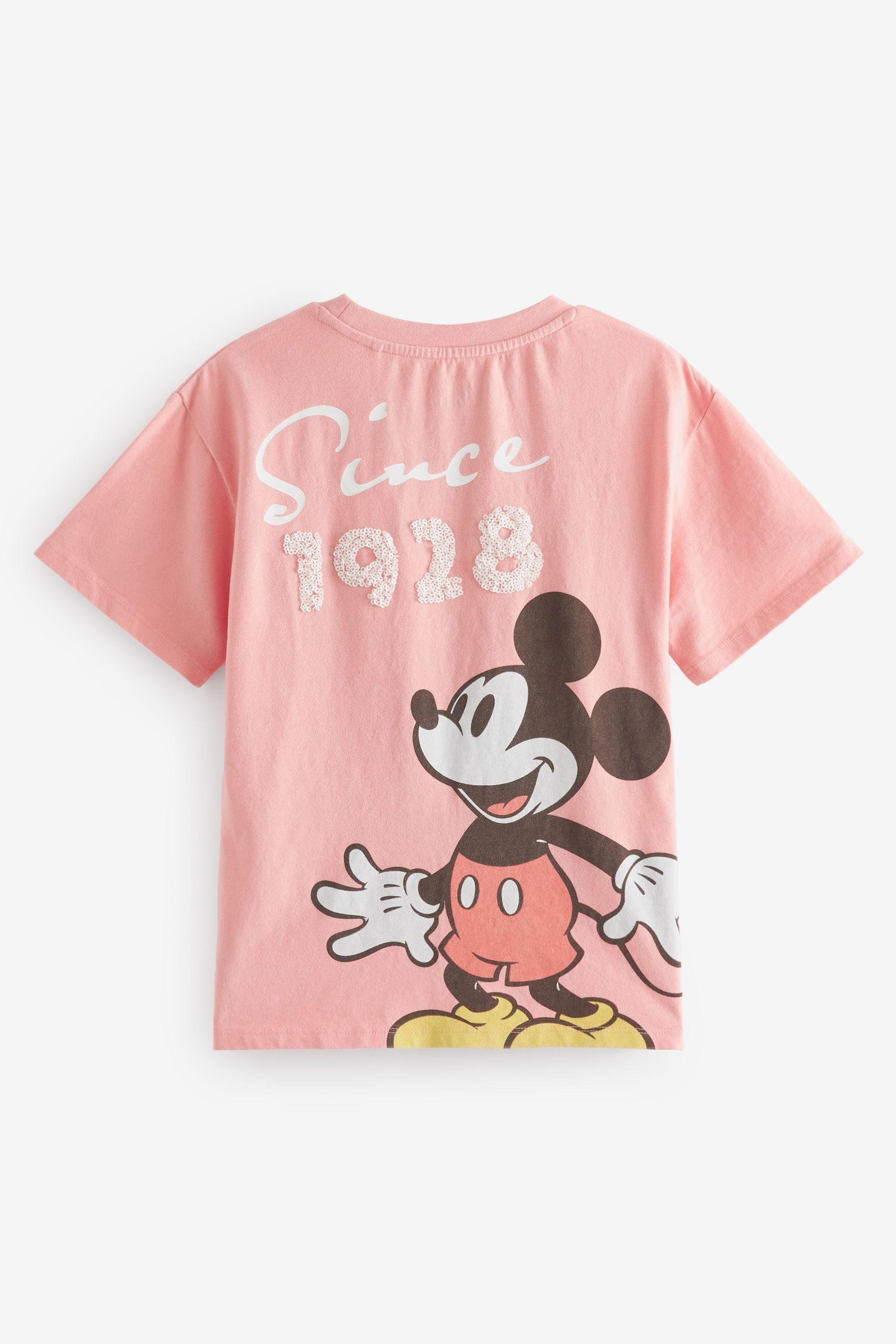 (1-tlg) Pink T-Shirt Oversized-T-Shirt Mickey Lizenziertes Minnie & Next