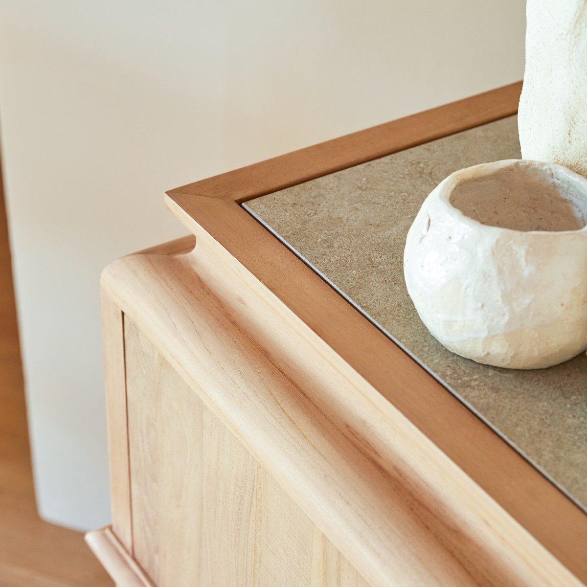 Tikamoon Sideboard Buffet Achille aus massivem Teakholz 120