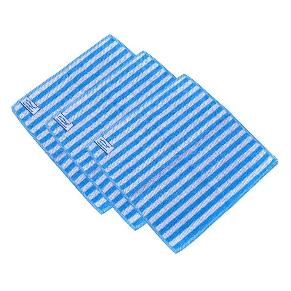 Das Blaue Wunder® Extra Reinigungstücher aus Bambusfasern, Extra saugfähig, streifenfrei Reinigungstuch (3-tlg., Set Blau 30x30cm, Waschbar bis 95°C)
