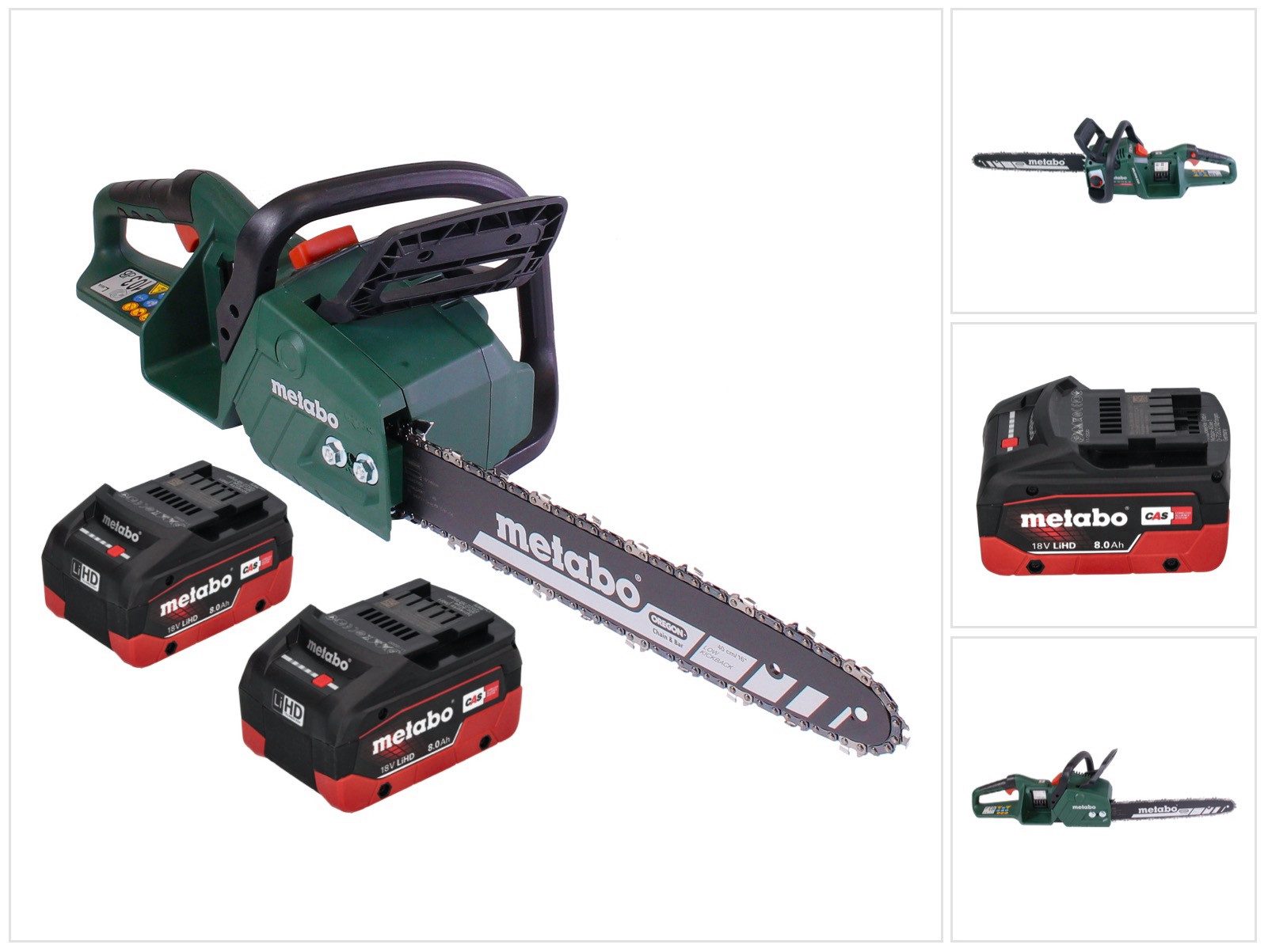 metabo Akku-Kettensäge MS 36-18 LTX BL 40 Akku Kettensäge 36 V (2x 18 V) 40 cm 22 m/s Brus