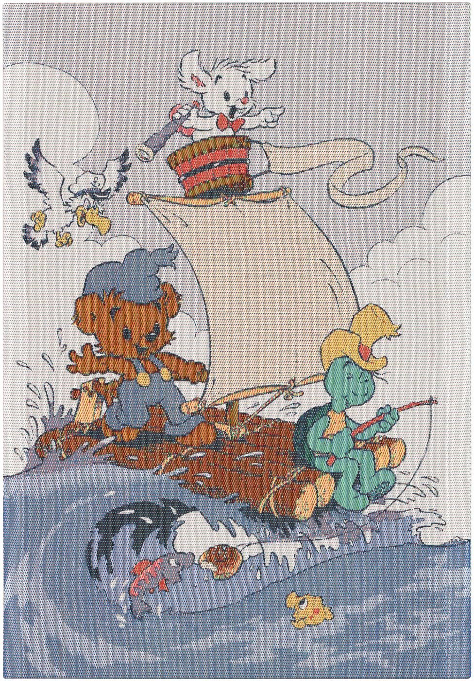 EKELUND MASTER WEAVERS 1692 Geschirrtuch Küchenhandtuch Fisketur 599 35x50 cm, (1-tlg., 1 x Geschirrtuch), Pixel gewebt (6-farbig)