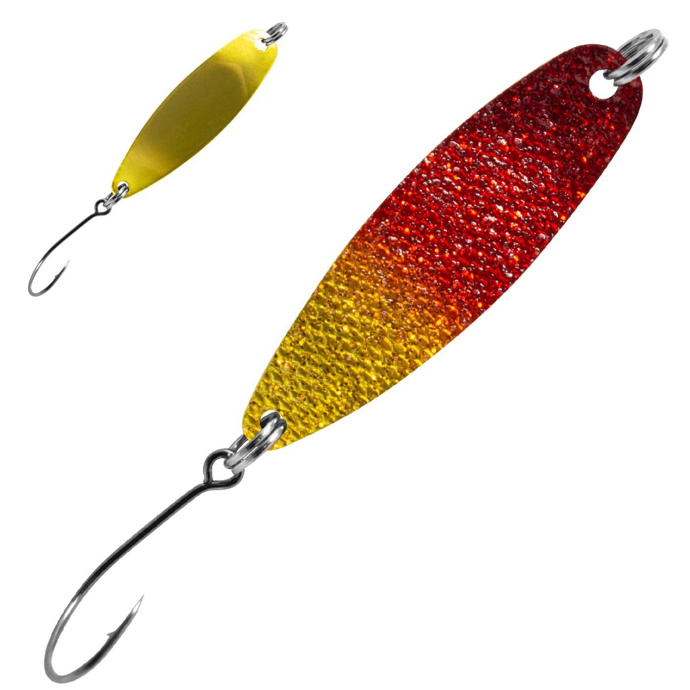 Rot Glitter - Goldfarben Glitter / Goldfarben