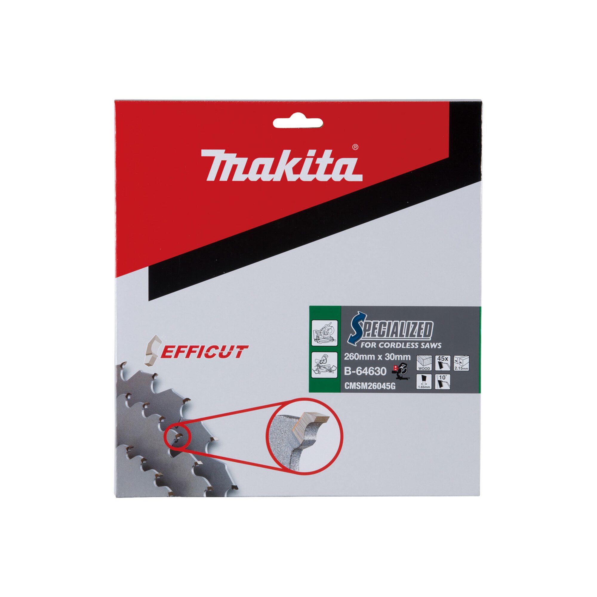 Makita Kreissägeblatt Makita SPECIALIZED Sägeblatt 260x30x45Z