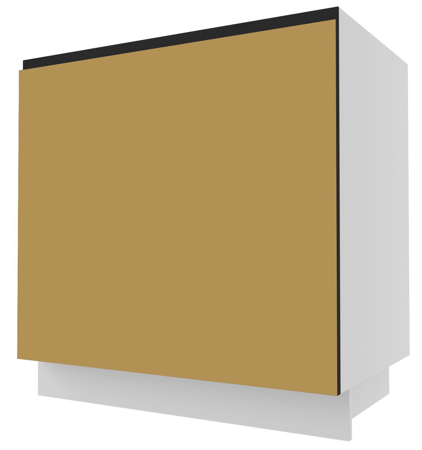 gold (Vollauszug) Velden super grifflos Spülenunterschrank Korpusfarbe & Front- Schublade 80cm matt wählbar Feldmann-Wohnen 1