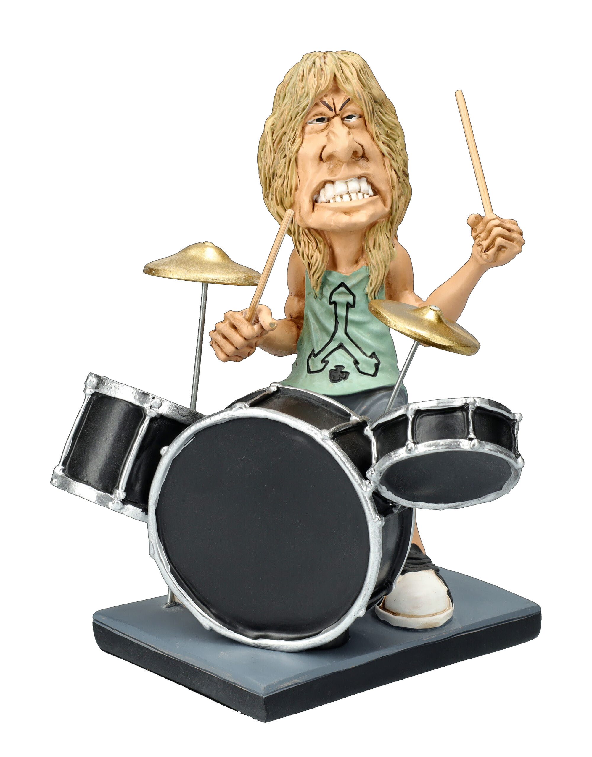 Figuren Shop GmbH Dekofigur M.D. Figur – Rockstar Karikatur Dekofigur Statue Metal Humor 16.5 cm