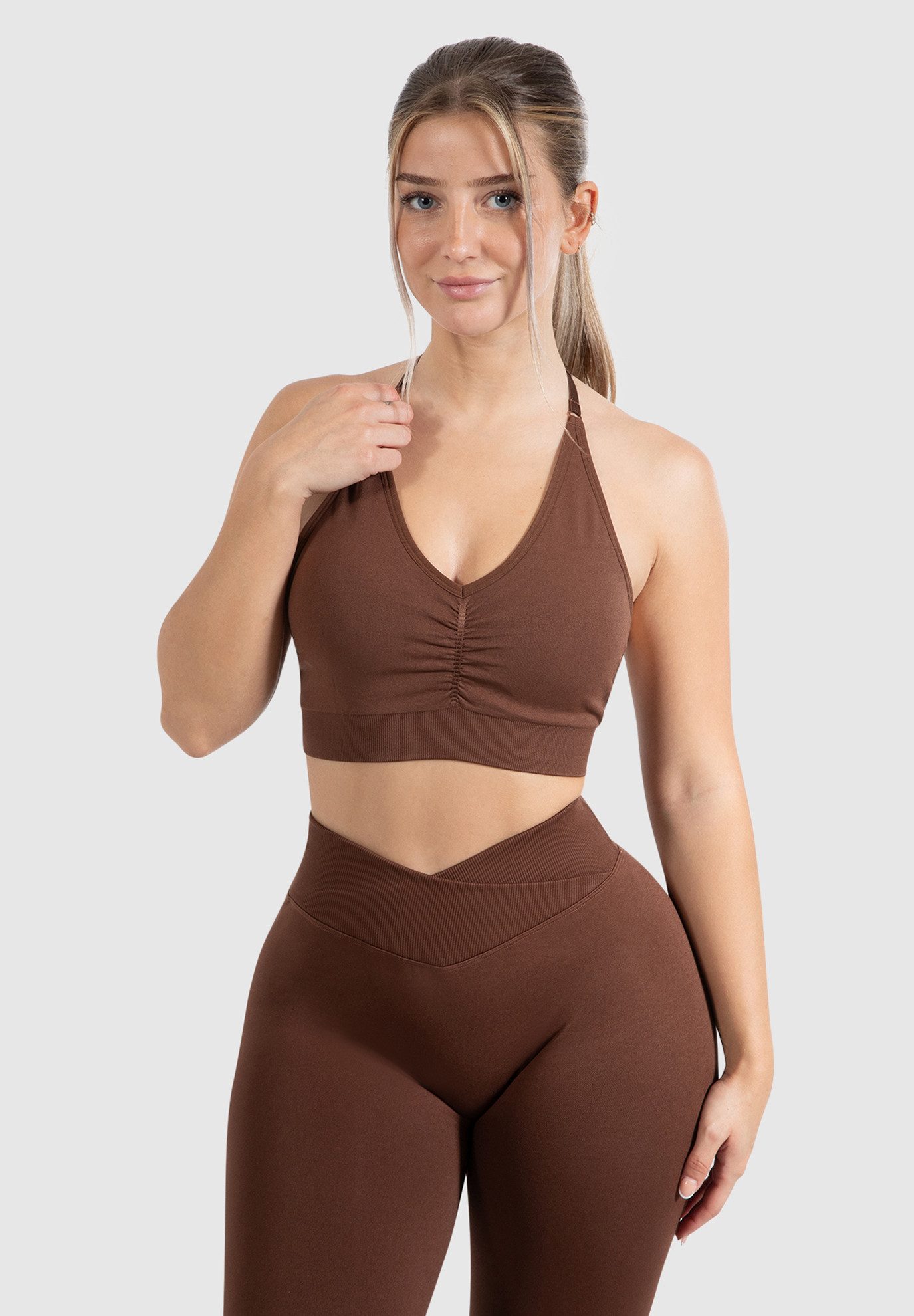 Sport-BH Silvia, Sport Bustier Shaped Fit Neckholder Design Yoga Alltag