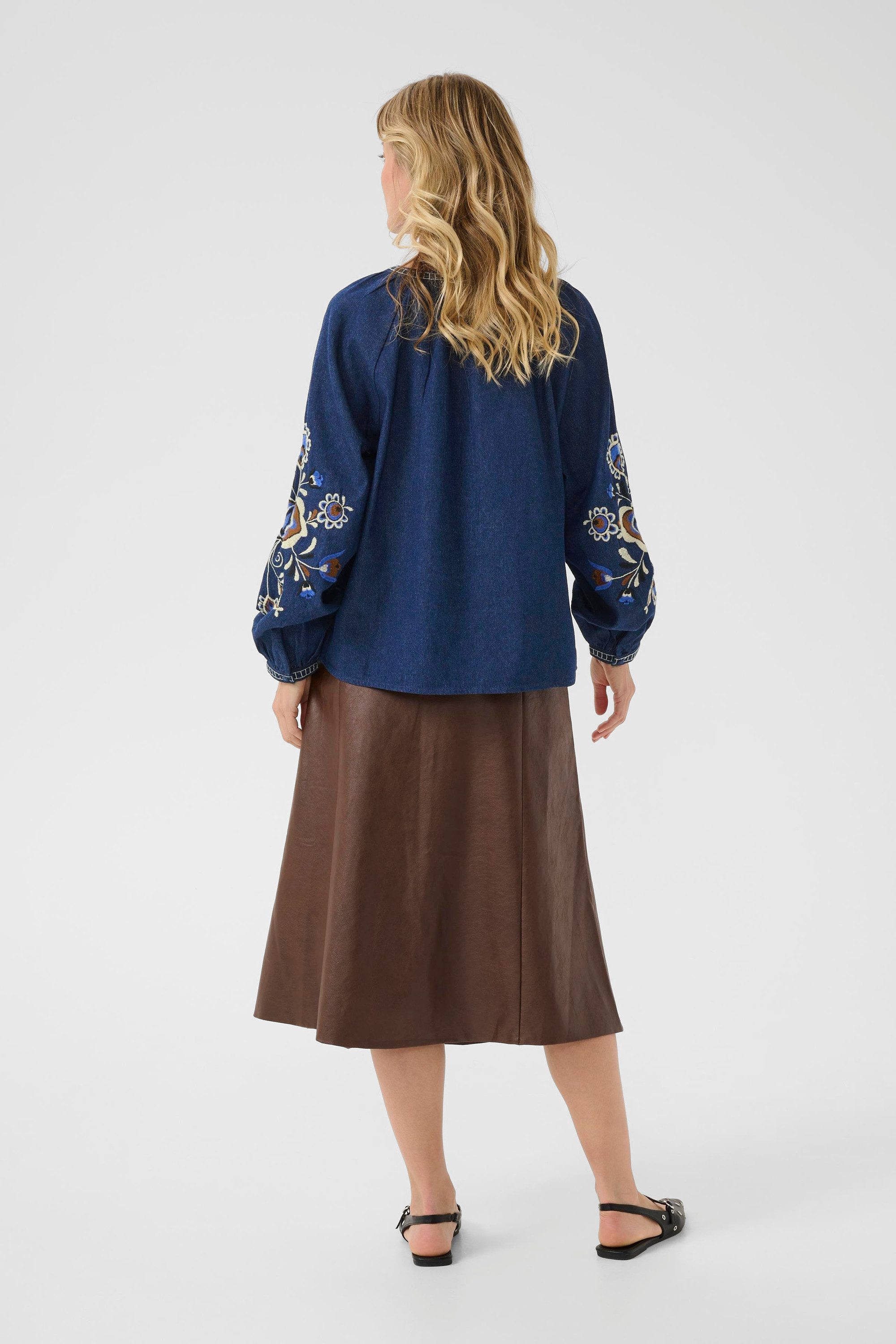 Cream Kurzarmbluse Kurzarm-Bluse CRGro