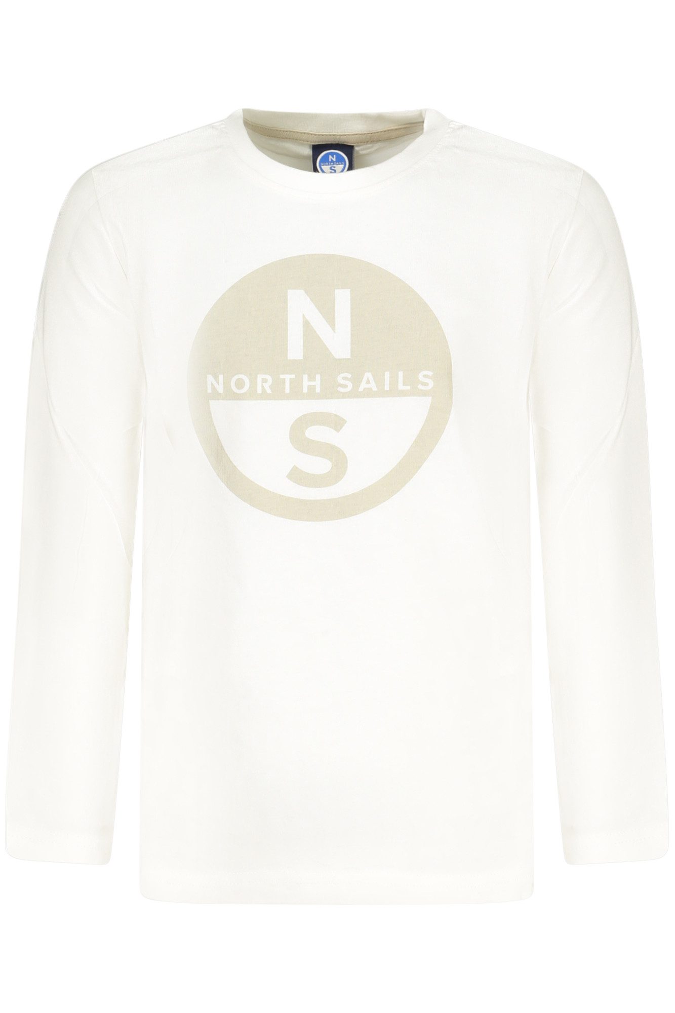 North Sails T-Shirt Nachhaltiges Langarmshirt für Kinder – Weiß mit