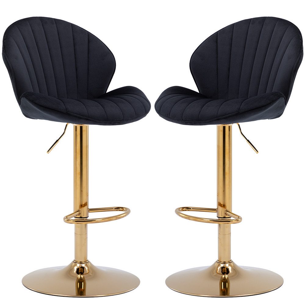Barhocker 2er Set Barstuhl Bistrohocker mit Lehne