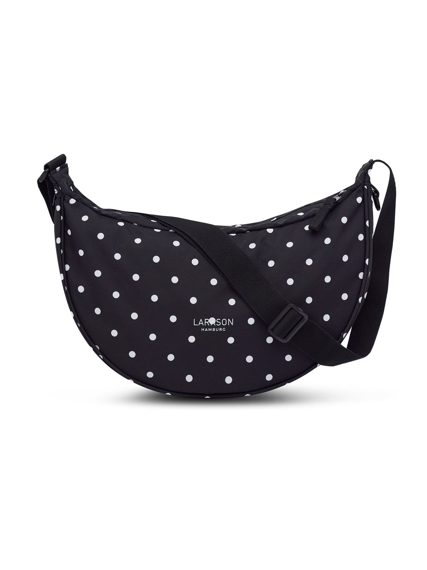 LARKSON Umhängetasche Solveig Medium Halbmondtasche für Damen und Herren, Stylische Crossbody Bag in Halbmond Form