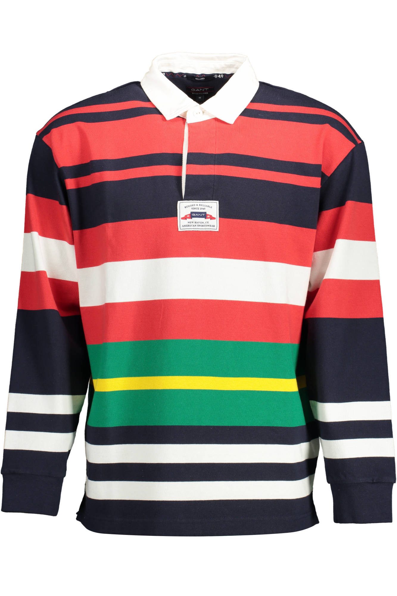 Gant Poloshirt Herren Langarm-Poloshirt Blau mit Logo und