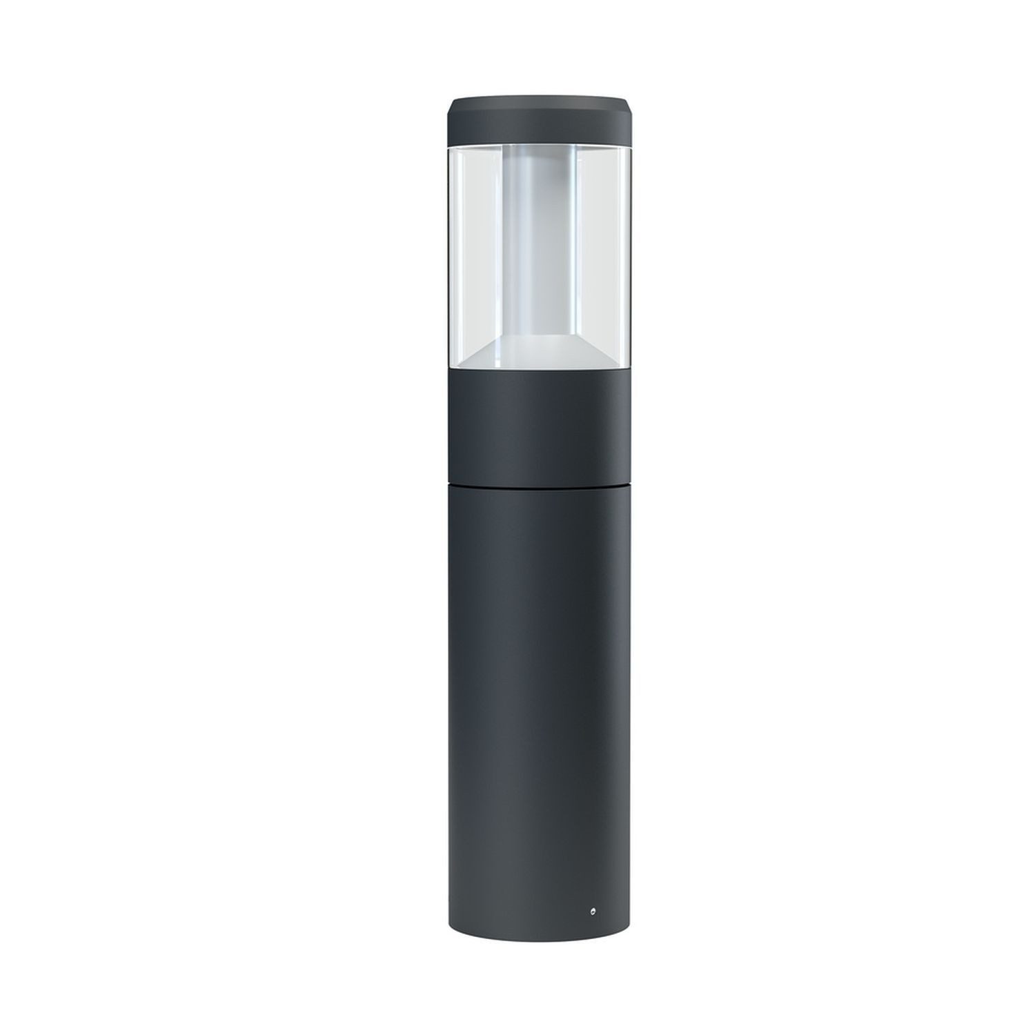 Licht-Erlebnisse Pollerleuchte PALESUN, LED fest integriert, Warmweiß, LED 3000 K 610 lm 50 cm rund Modern Außenleuchte
