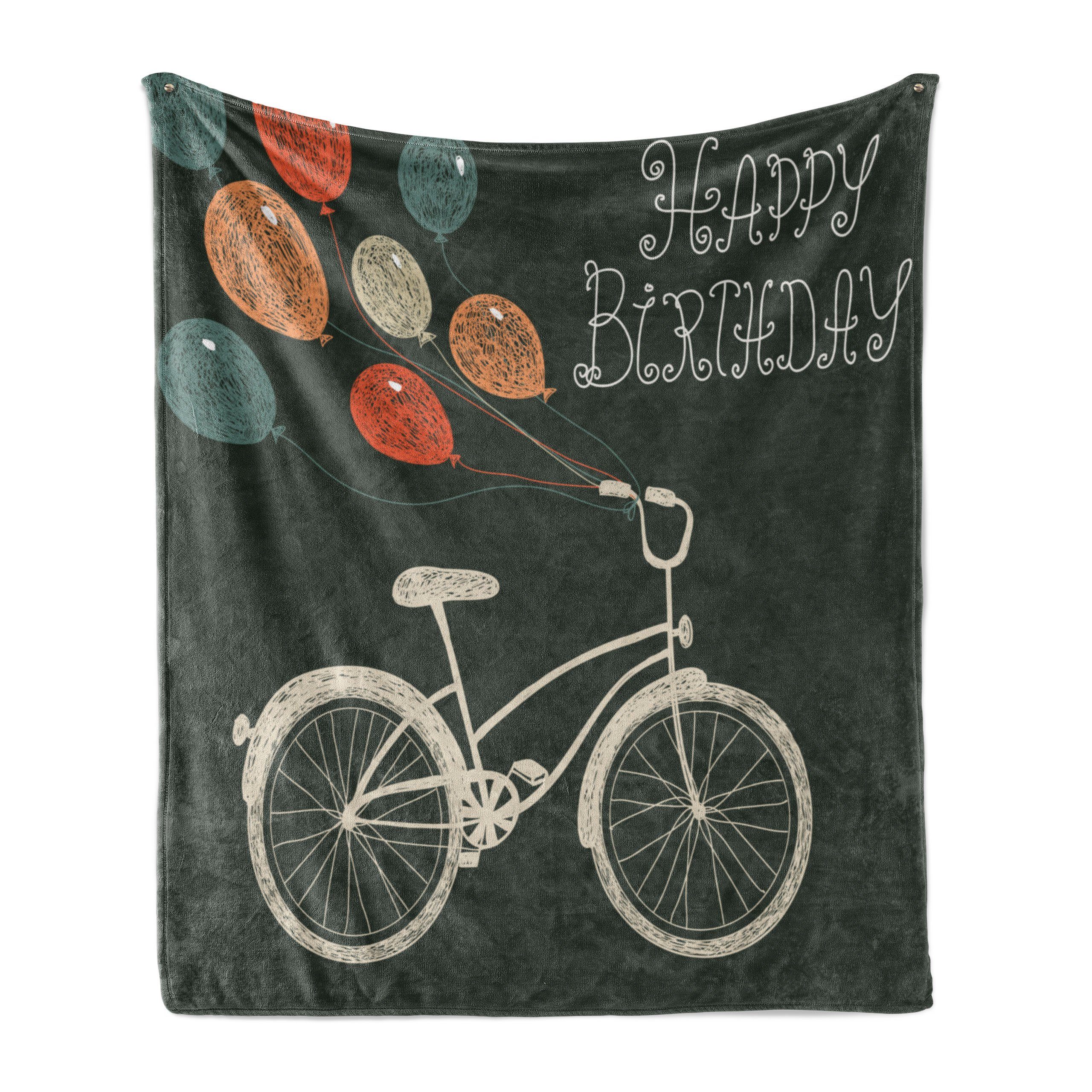 Wohndecke Gemütlicher Plüsch für den Bike alles Ballons Fahrrad zum und Innen- Abakuhaus, Außenbereich, Gute Geburtstag
