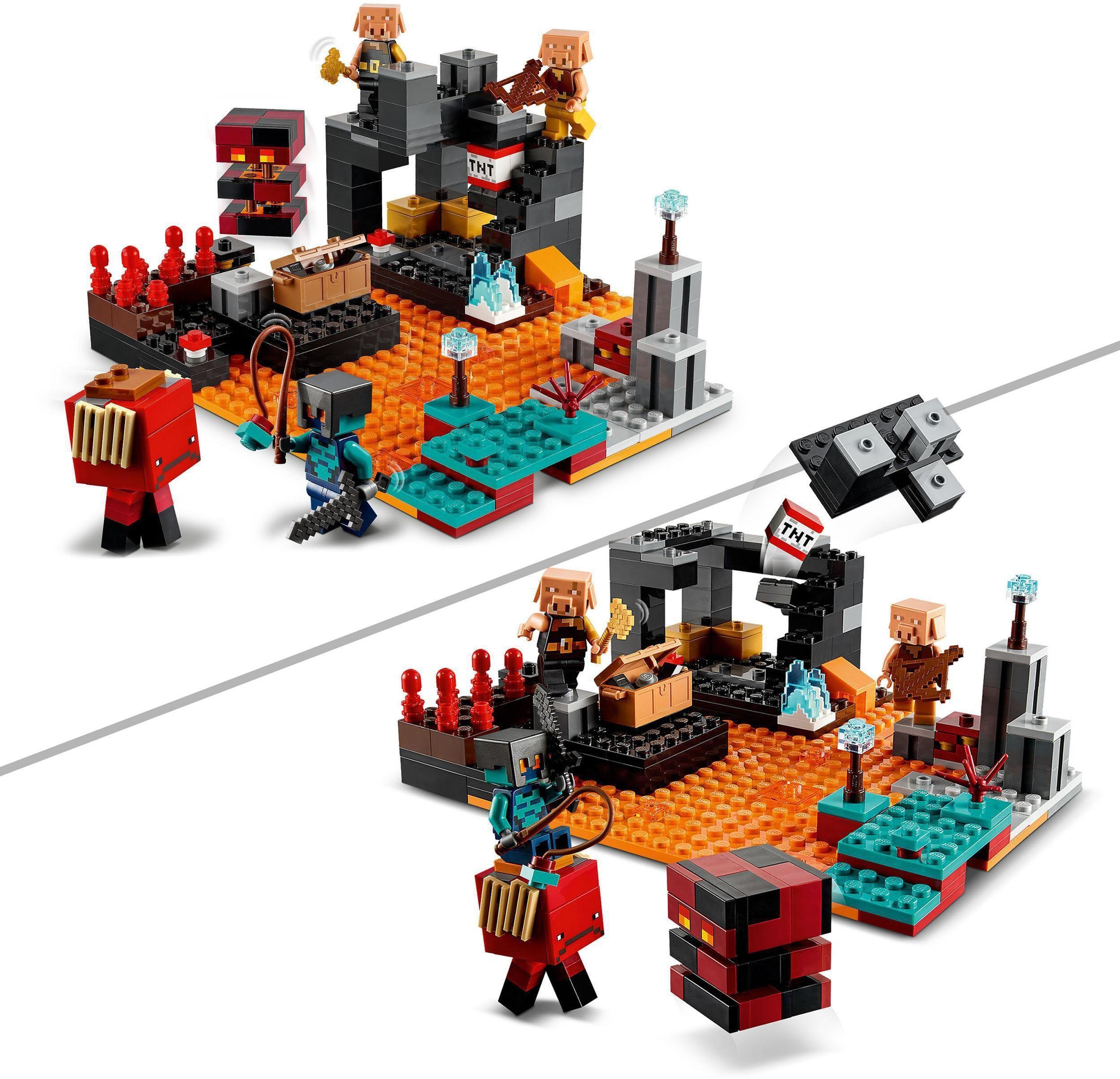 LEGO® Konstruktionsspielsteine »Die Netherbastion (21185), LEGO® Minecraft«,  (300 St), Made in Europe