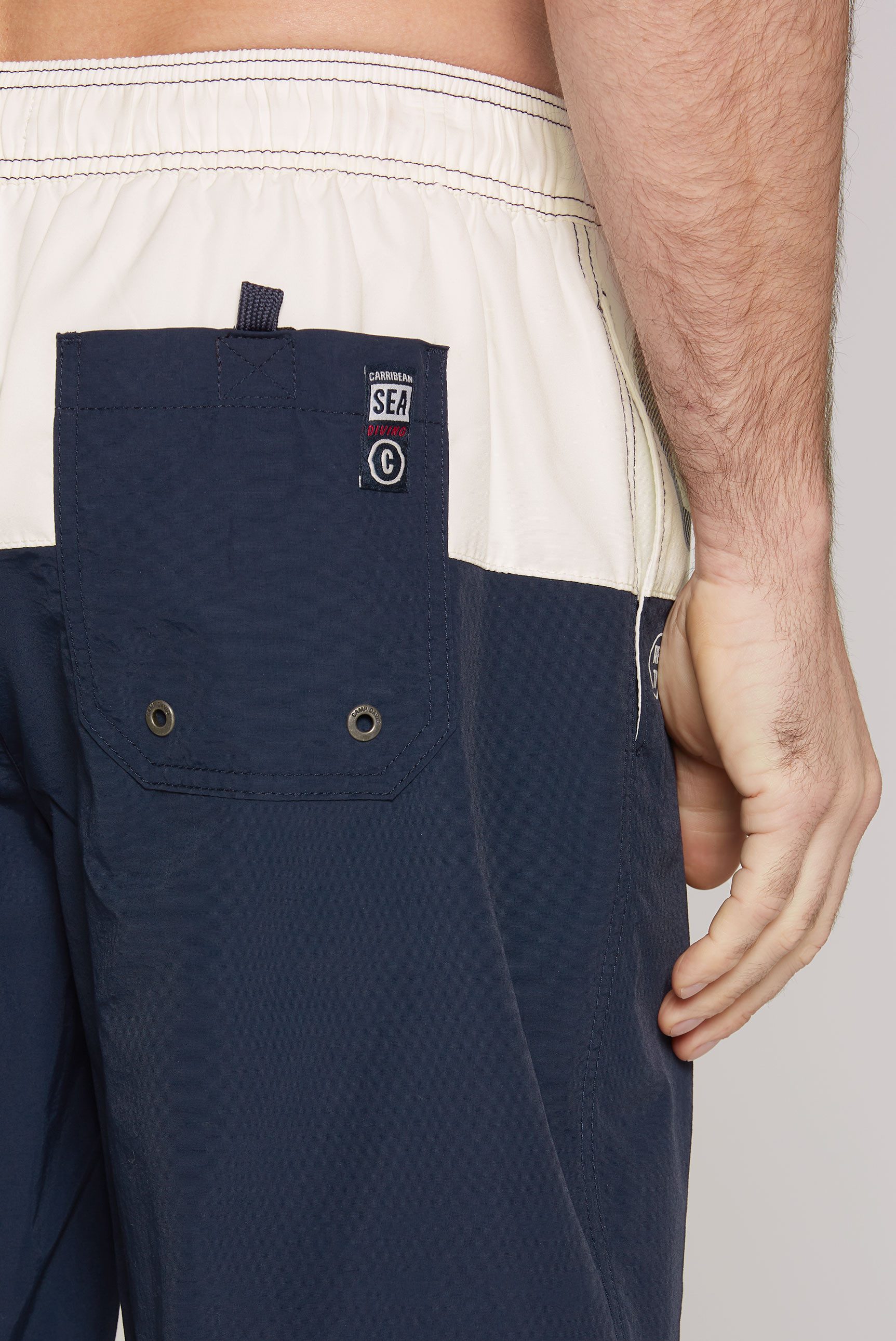 CAMP DAVID Badeshorts mit Logo Print