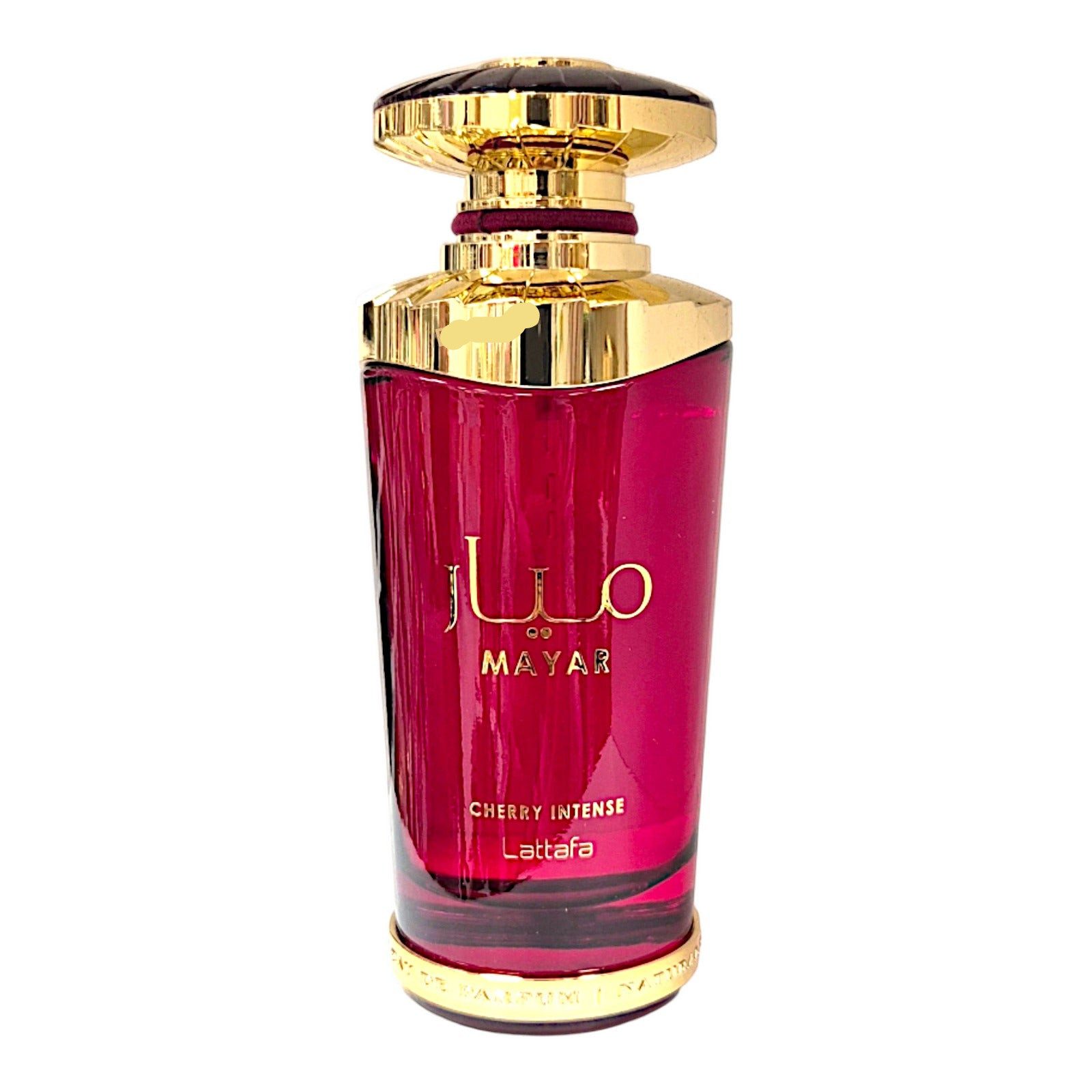 Lattafa Duft-Set Mayar Cherry Intense Eau de Parfum 100ml + Parfümzerstäuber (leer) Set