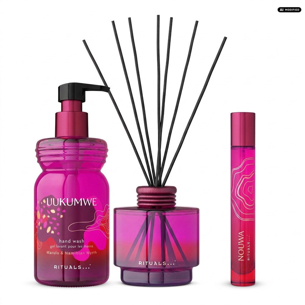 Rituals Flüssigseife Rituals Uukumwe Hand Wash Duftstäbchen Parfum Set, Handpflege, Raumduft und Eau de Parfum im abgestimmten Uukumwe Duft