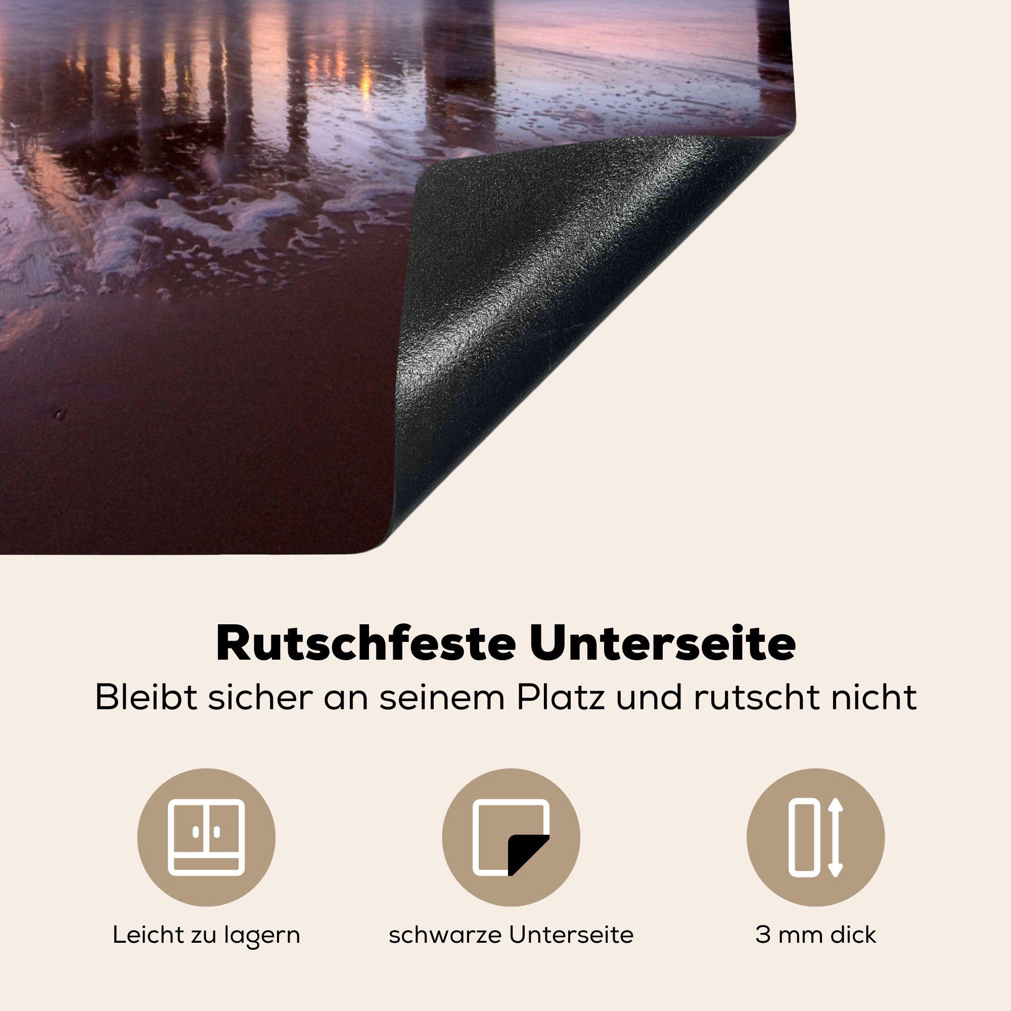 MuchoWow Herdblende-/Abdeckplatte Meer - Ceranfeldabdeckung 59x52 - Induktionsmatte tlg), Brücke (1 die cm, für küche, Niederlande, Vinyl