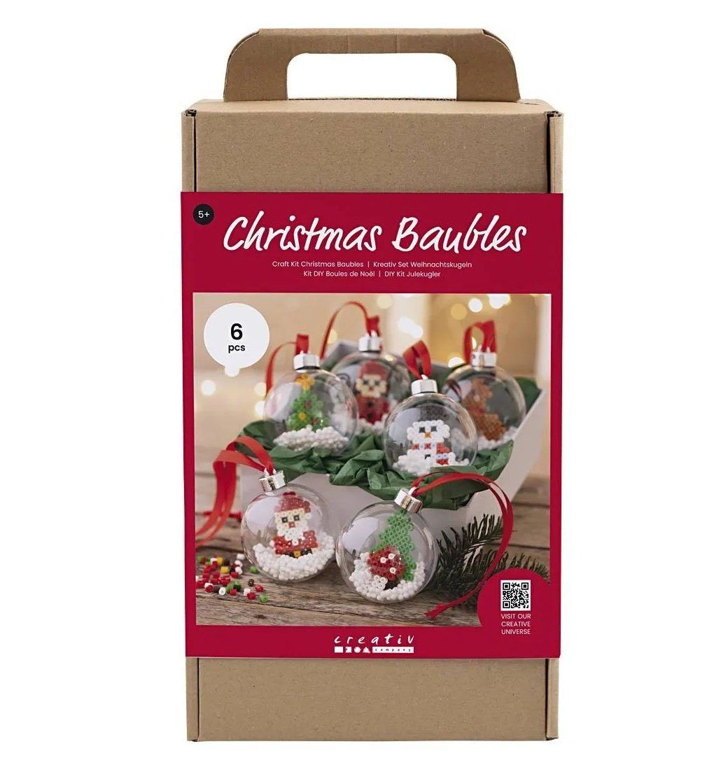 creativ company Kreativset 977582, Weihnachtskugeln Perlen