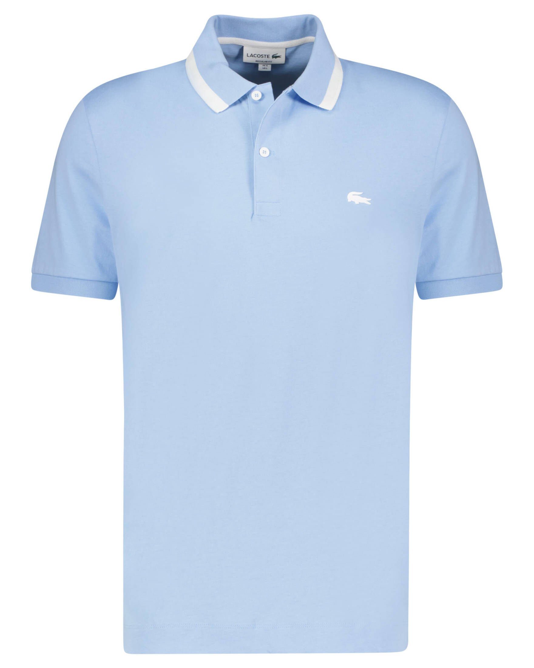 Poloshirt Regular Poloshirt (50) bleu (1-tlg) Fit Lacoste Herren Kurzarm