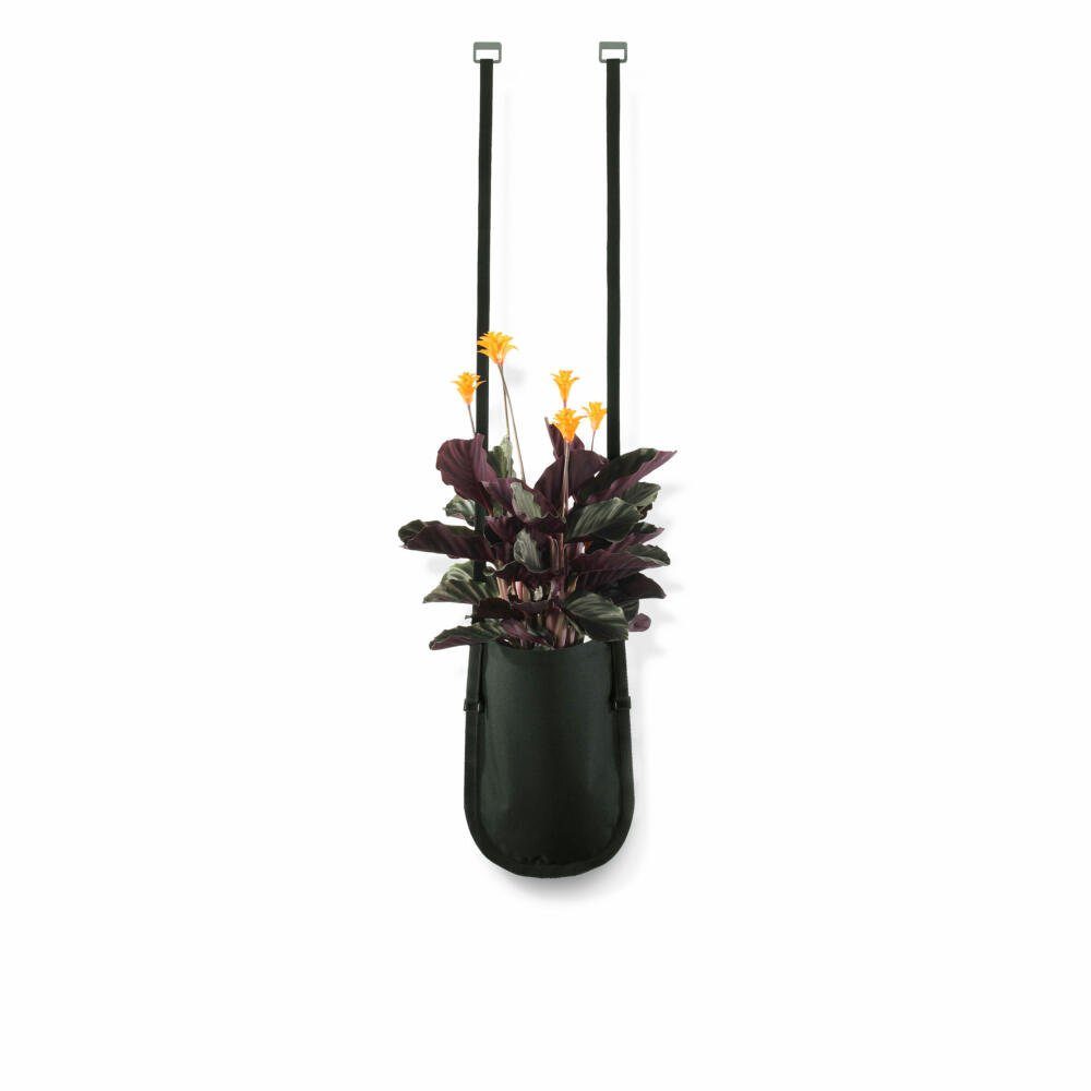 Depot4Design Blumentopf Pflanztasche Urban Garden M Schwarz-Grün, zum Aufhängen