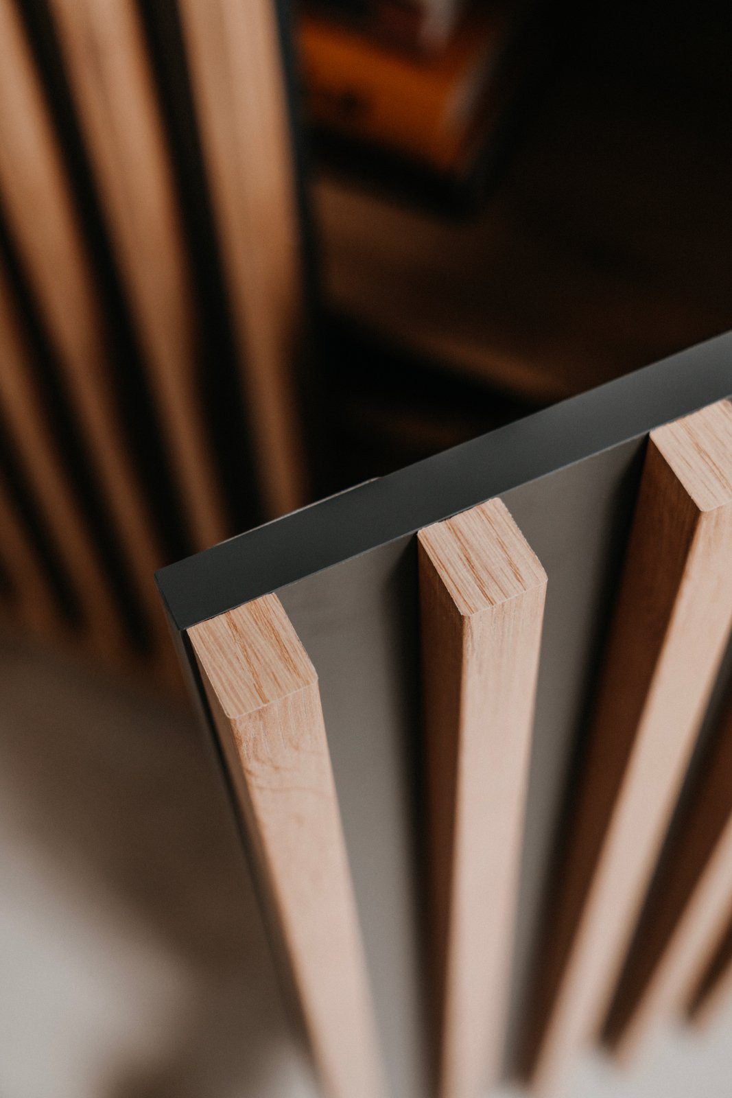 Furn.Design Couchtisch Madem (Wohnzimmertisch in Artisan Eiche Dekor, 2-türig, 110 x 67 cm), mit Staboptik