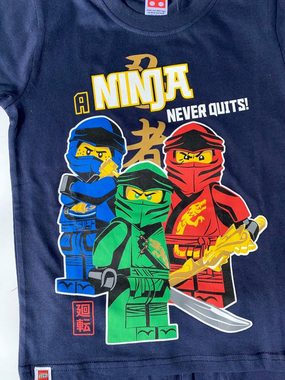 LEGO® Pyjama Lego® NINJAGO Pyjama Shorty Ninja Schlafanzug Jungen + Mädchen in Navy oder Hellgrau Gr.116 122 128 134 140 146
