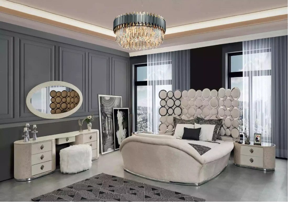 Xlmoebel Nachttisch Weißer Design-Nachttisch mit elegantem, modernem Stil und Stauraum (1-St., Nachttisch), Hergestellt in Europa