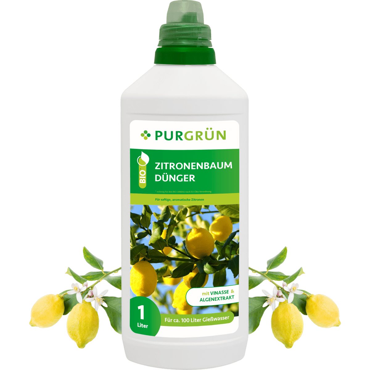 Purgrün Obstdünger Purgrün Bio Zitronenbaum Dünger, NPK 4+1+7