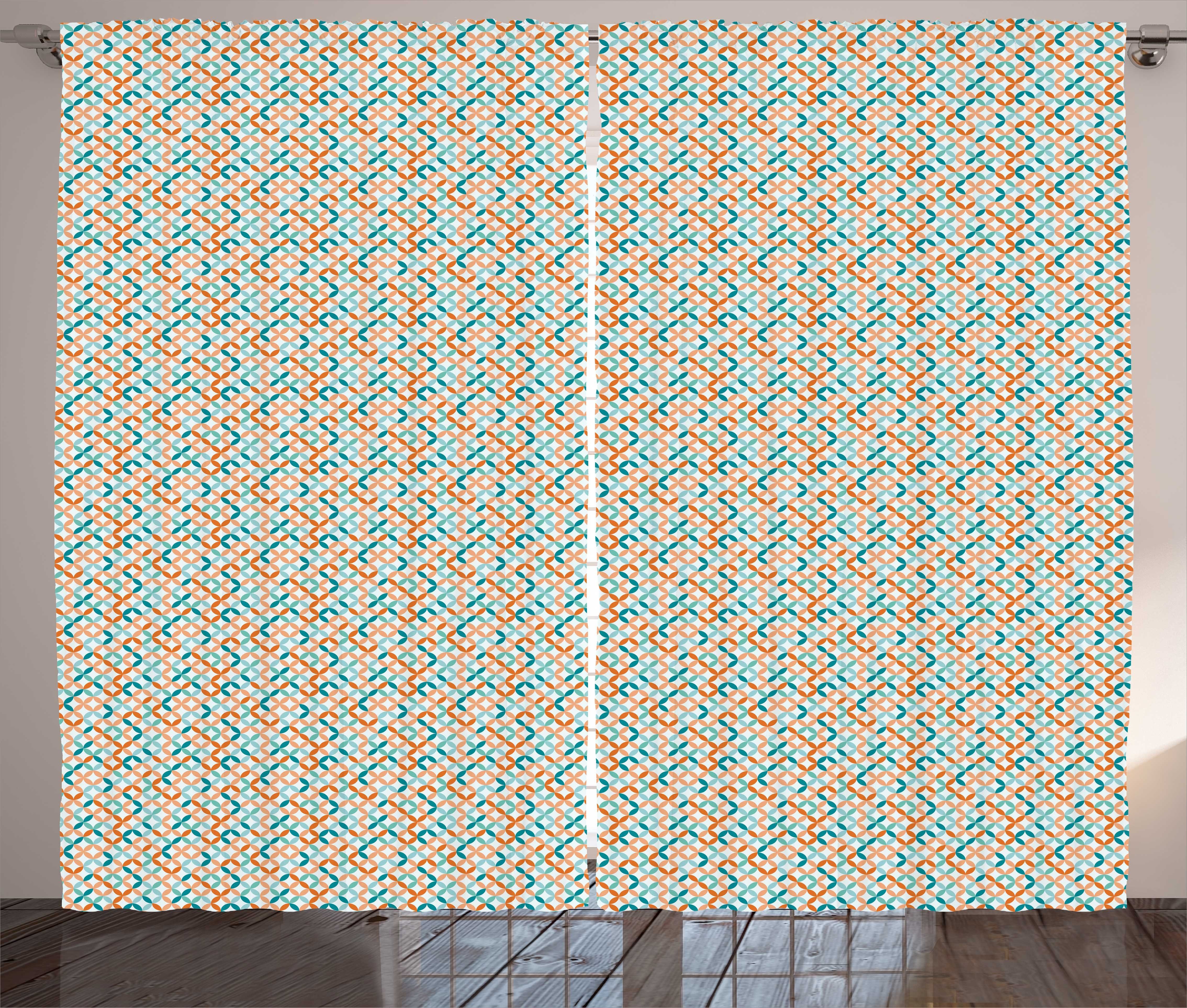 Gardine Schlafzimmer Kräuselband Vorhang mit Schlaufen und Haken, Abakuhaus, Jahrgang 50Er 60Er Mosaik Umschau