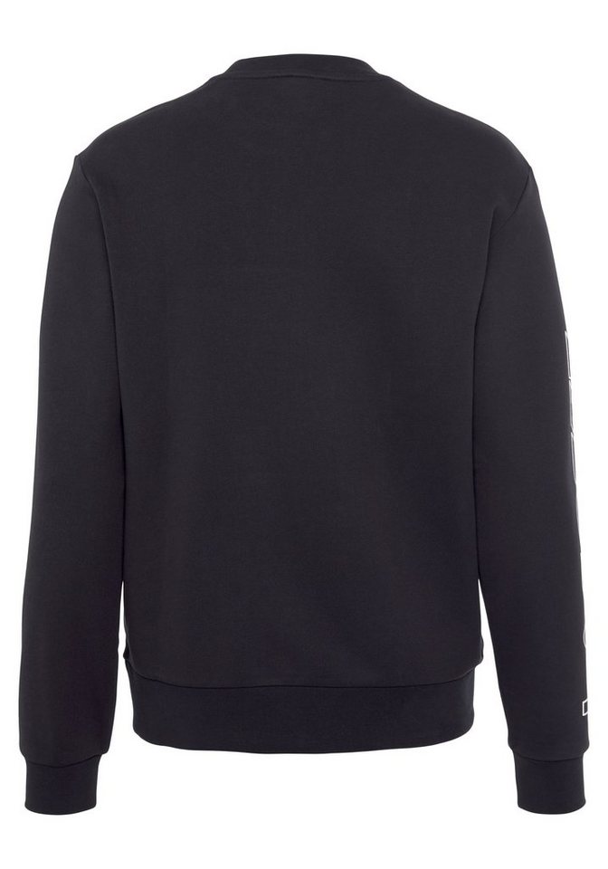 Lacoste Sweatshirt SWEATSHIRT mit modischem Logoschriftzug auf dem Ärmel,  Mit modischen Rippbündchen an den Abschlüssen