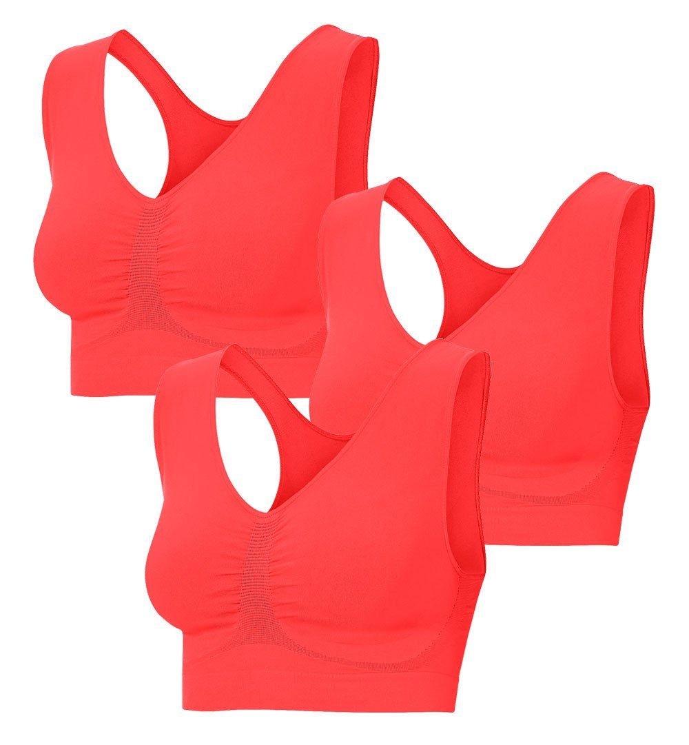 Patsy & Lou Sport-BH (Set, 3er-Pack) superweich und ultraleicht, feuchtigke günstig online kaufen