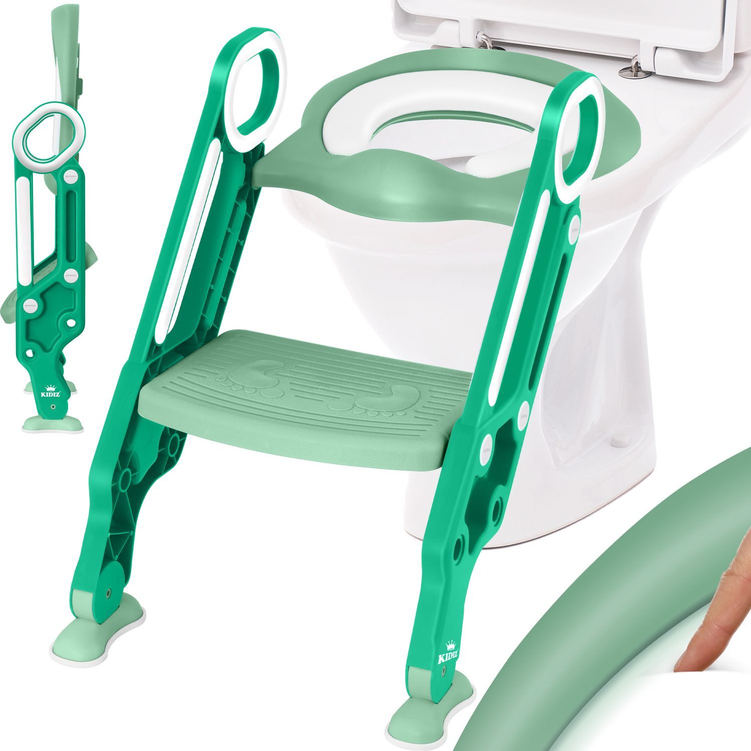 KIDIZ WC-Sitz, Kinder Toilettensitz Toilettentrainer mit Treppe und Griffe günstig online kaufen