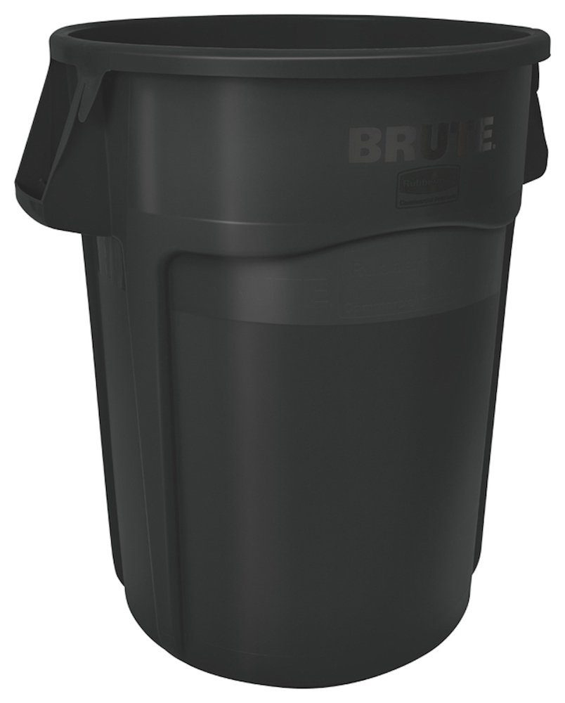 PROREGAL® Mülltrennsystem Brute Mehrzwecktonne mit Belüftungskanälen, 121,1L, Orange Schwarz