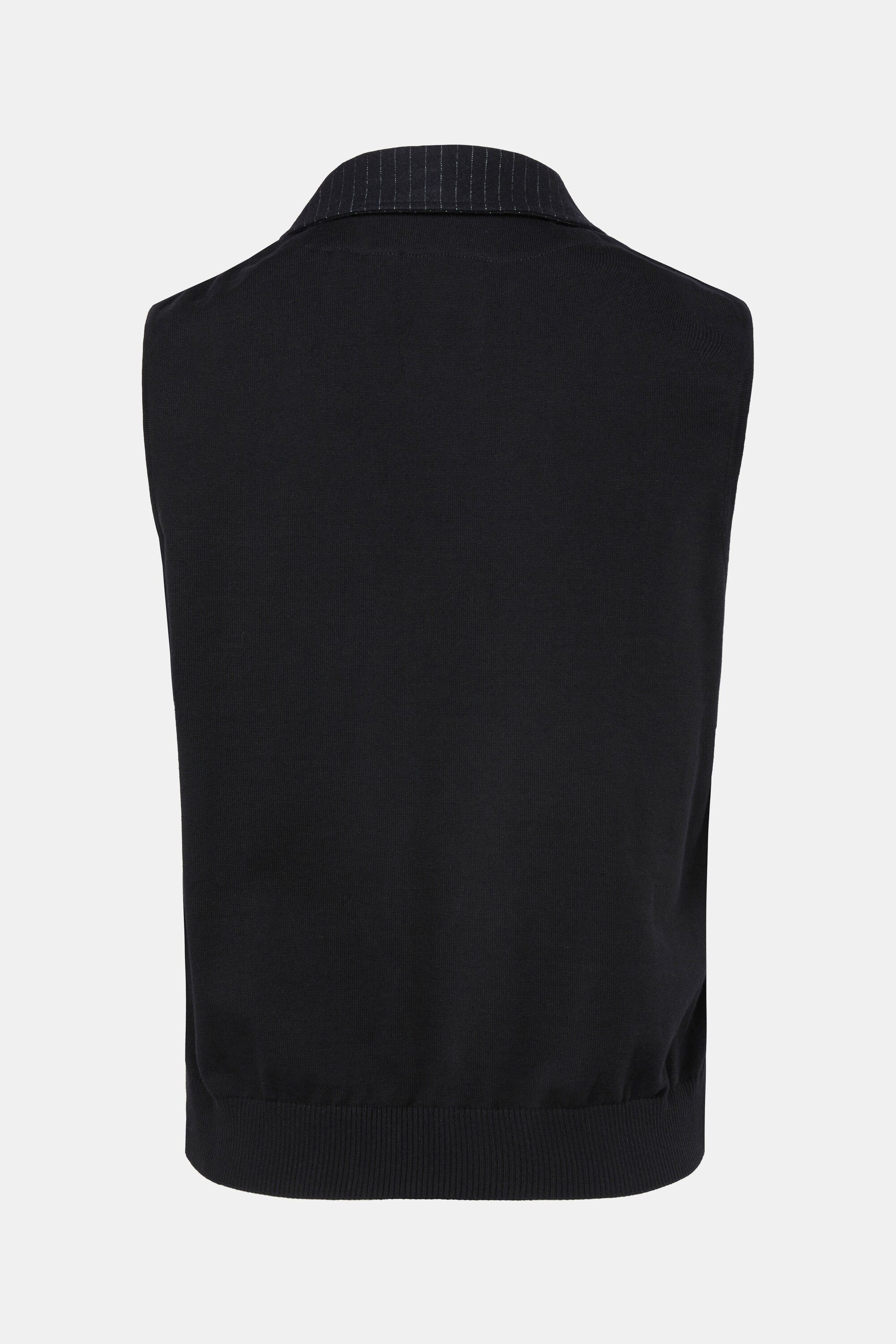 JP1880 Steppweste Weste FLEXNAMIC® Tweed Nadelstreifen