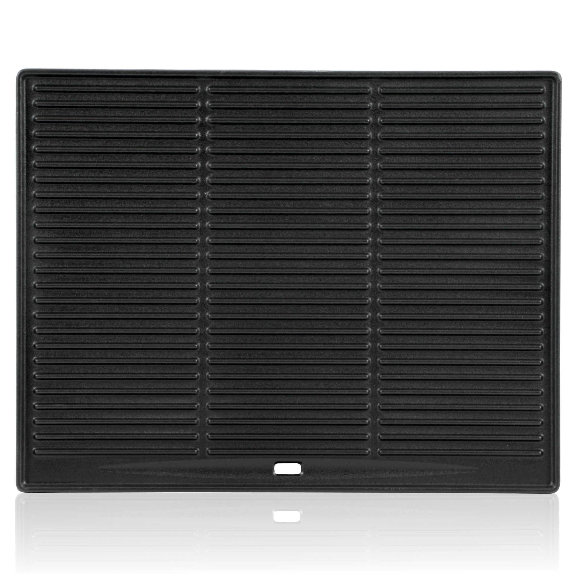 BBQ-Toro Grillplatte Gusseisen Grillplatte 45 x 35 cm, Wendeplatte, emailliert