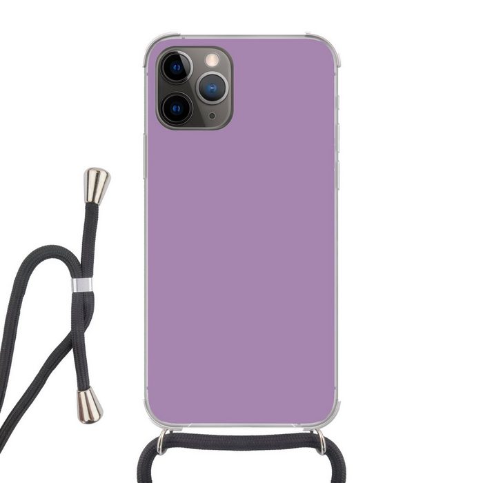 MuchoWow Handyhülle Innenbereich - Violett - Farben - Farbe - Einfarbig Handyhülle Telefonhülle Apple iPhone 12 Pro Max