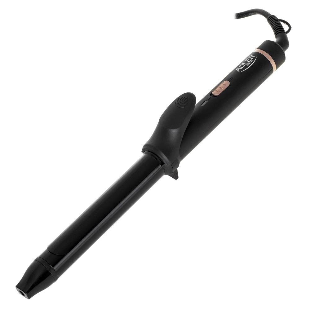 Adler Lockenstab AD 2115, 25mm Keramik beschichtet Cool Touch Spitze schwarz Gold