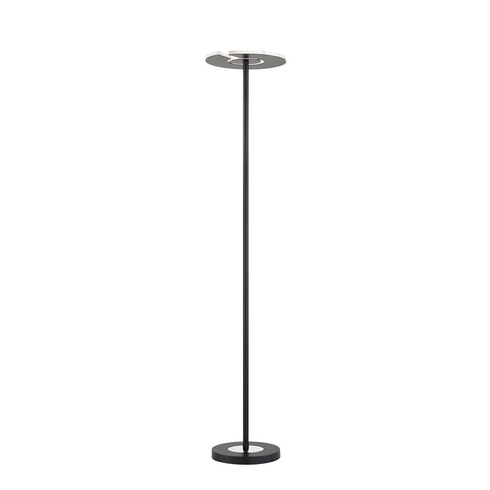 CCT Standlampe Wohnzimmerlampe LED Dimmbar Chrom Stehleuchte Metall Stehlampe, LED etc-shop H