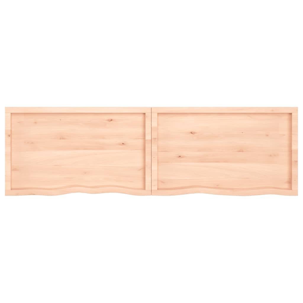 cm Eiche Tischplatte Unbehandelt 200x60x(2-4) furnicato Massivholz