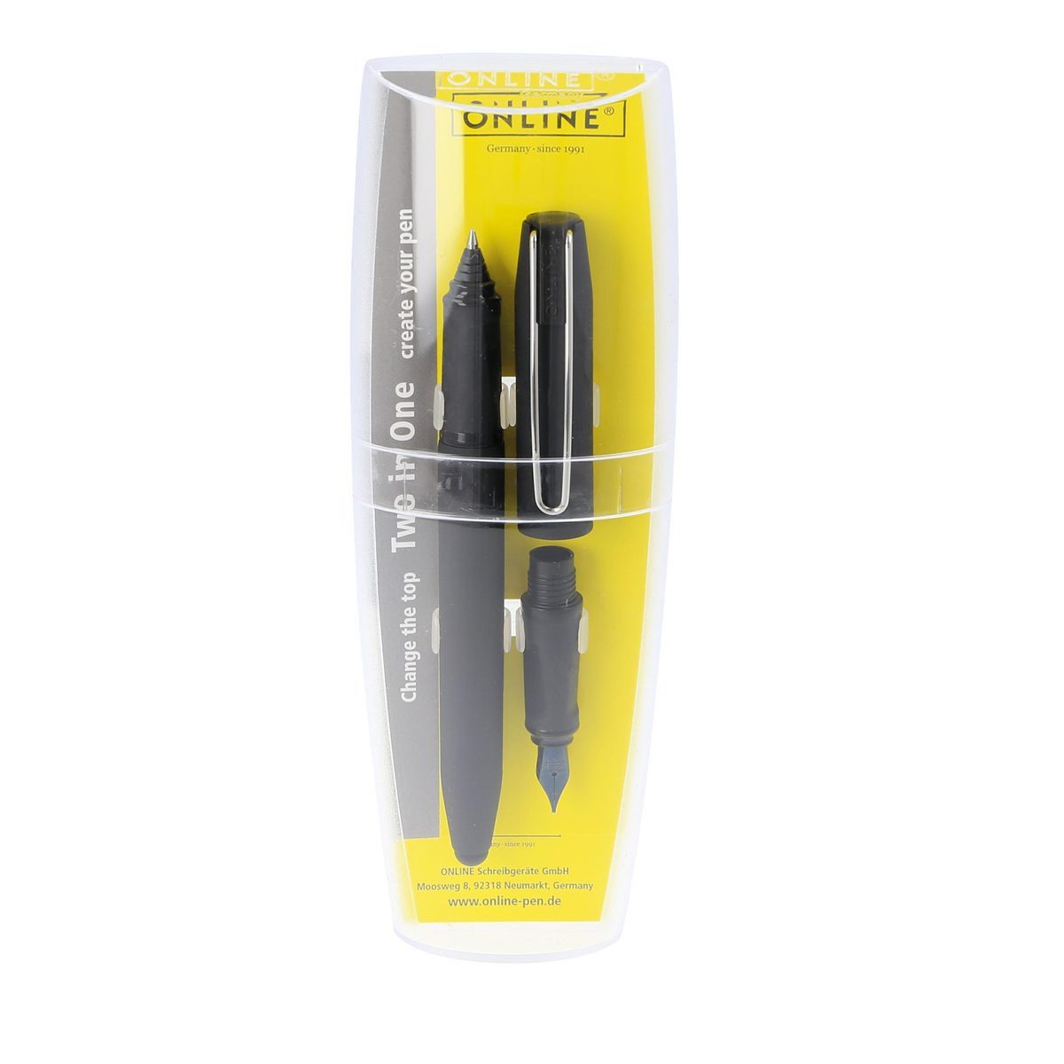 Online Pen Kugelschreiber ONLINE Schreib Set 2 in 1 Switch Plus M black 3 Teile