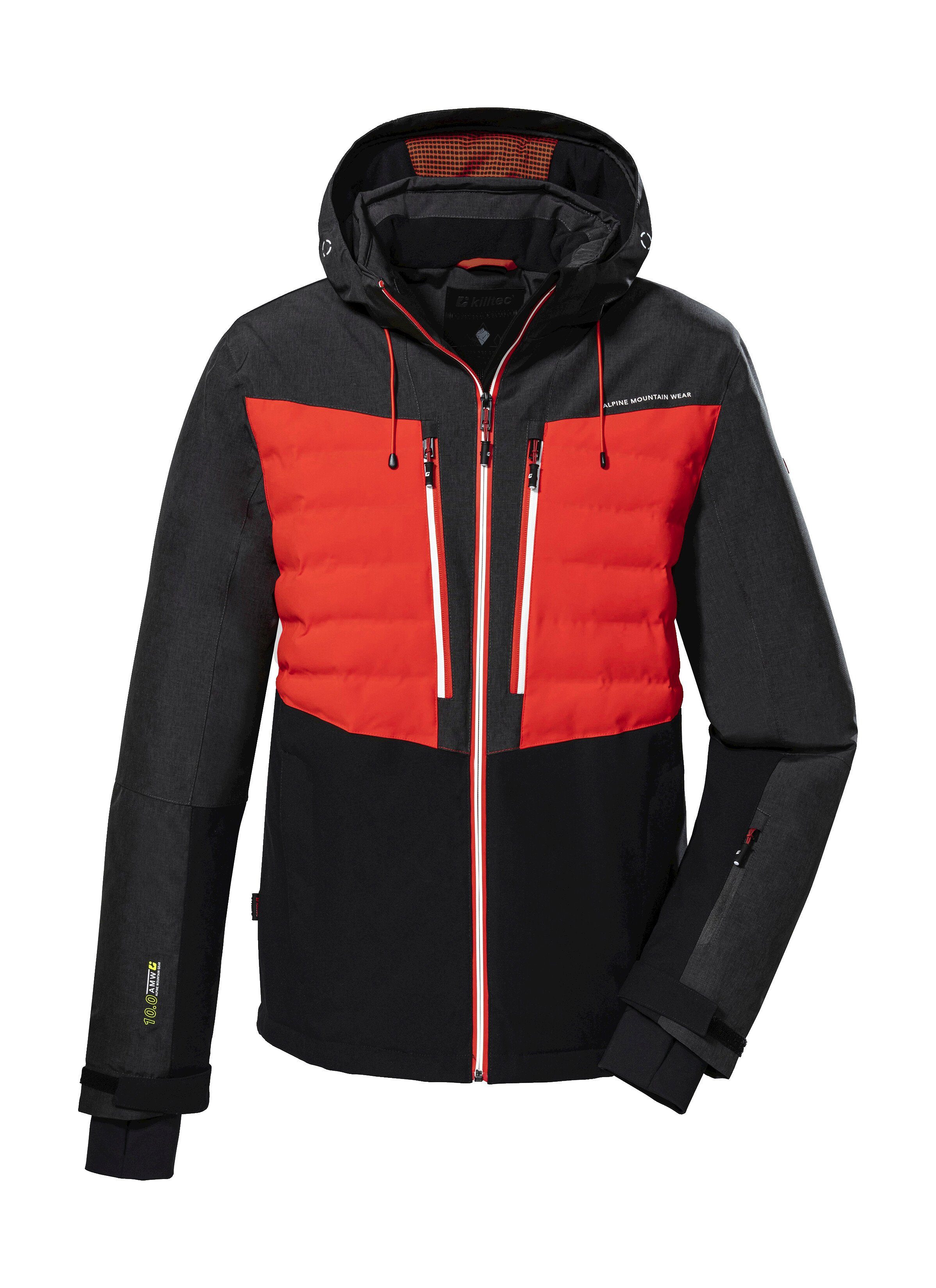 Killtec Skijacke KSW 56 MN SKI JCKT Atmungsaktive, wasserabweisende Skijacke mit Hybridoptik und Taschen