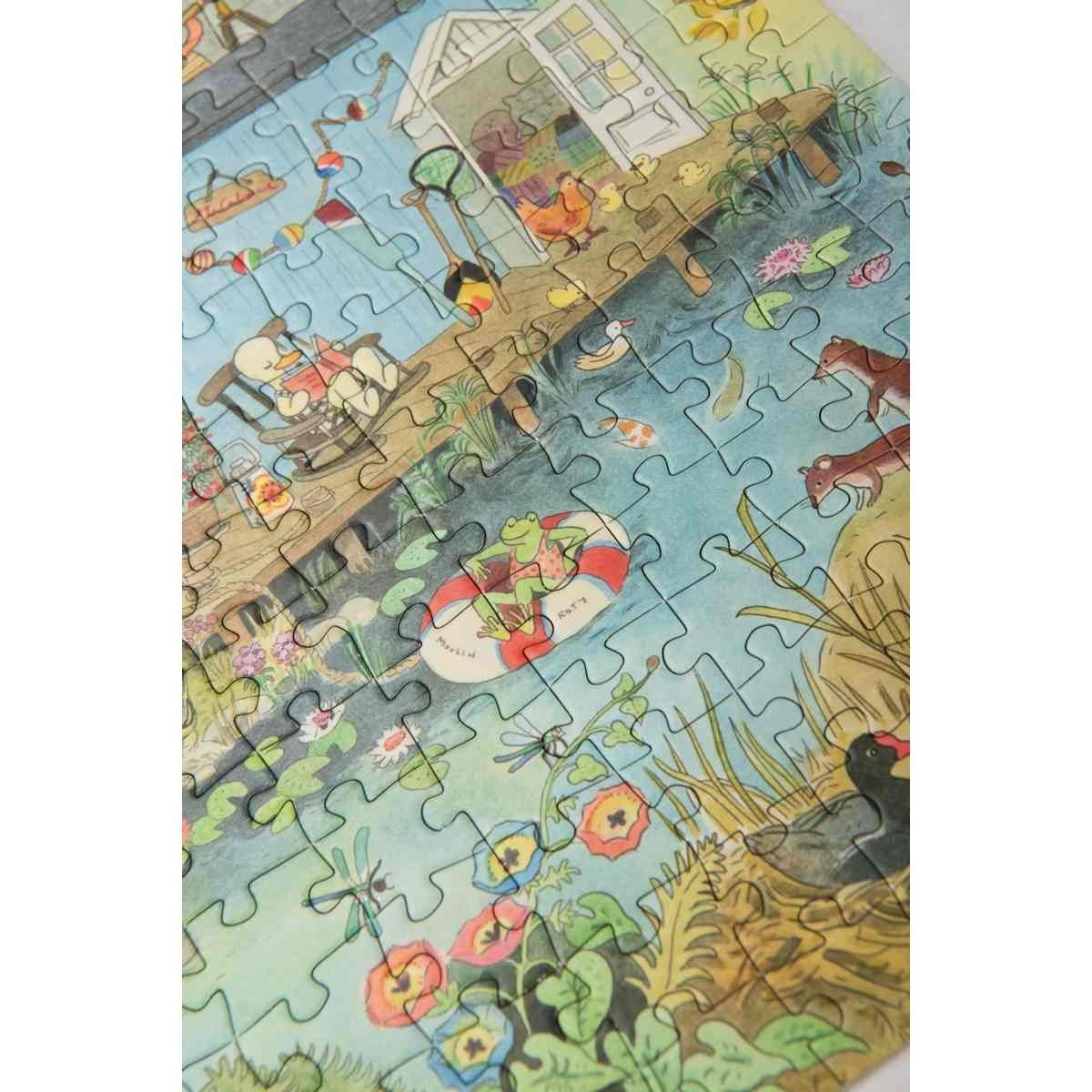 Moulin Roty Puzzle Puzzle Im Urlaub (500 Teile) Kinderpuzzle für Kinder mit Motiv Urlaub, 500 Puzzleteile, Kinderpuzzle