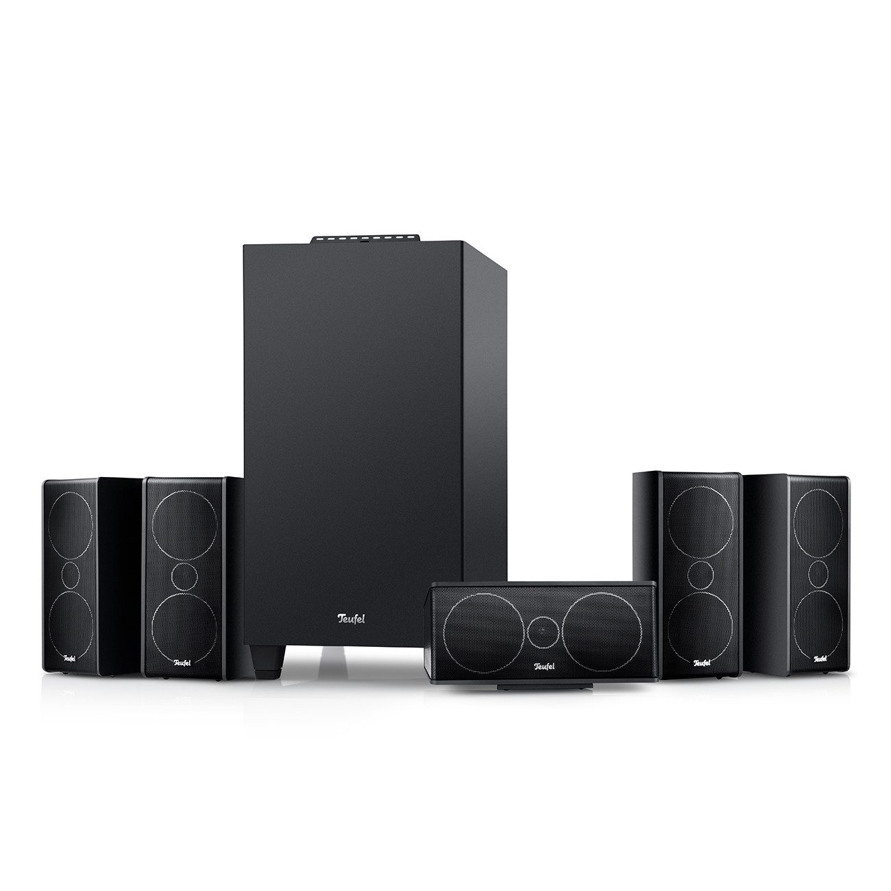 Teufel CONSONO 35 CONCEPT Surround "5.1-Set" Lautsprechersystem (Bluetooth, HDMI, 120 W, 5.1-USB-C-Soundkartenfunktion)